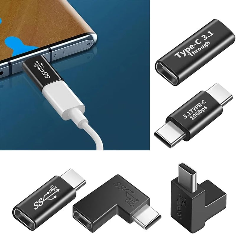 USB 3.1 Type C محول من أنثى إلى ذكر حجم صغير نقل بيانات فعال اللون D - Image 4